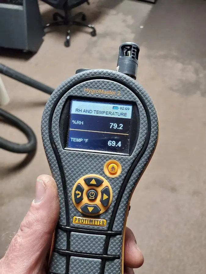 Moisture meter humidity assessment for Fire & Smoke Damage Restoration in San Lorenzo